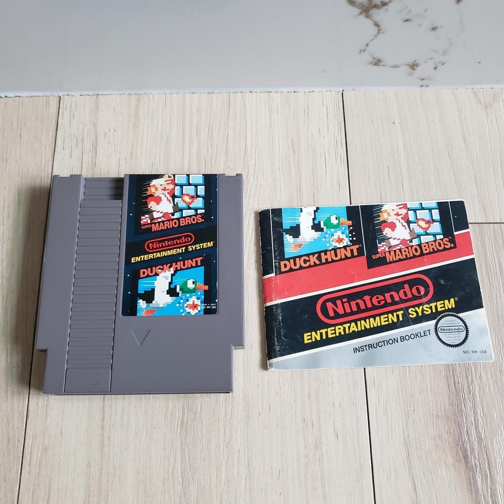 Super‎ Mario Bros / Duck Hunt Nintendo NES Game Cartridge Manual NTSC-U/C Japan